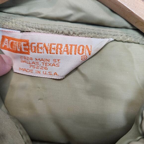 Vintage Puffer Coat Mens Sz Large Tan Brown 80s Utility Farm Ranch Western Warm - Picture 9 of 12